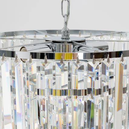 Brilagi - LED Kristalni luster na lancu MOZART 5xE14/40W/230V sjajni krom