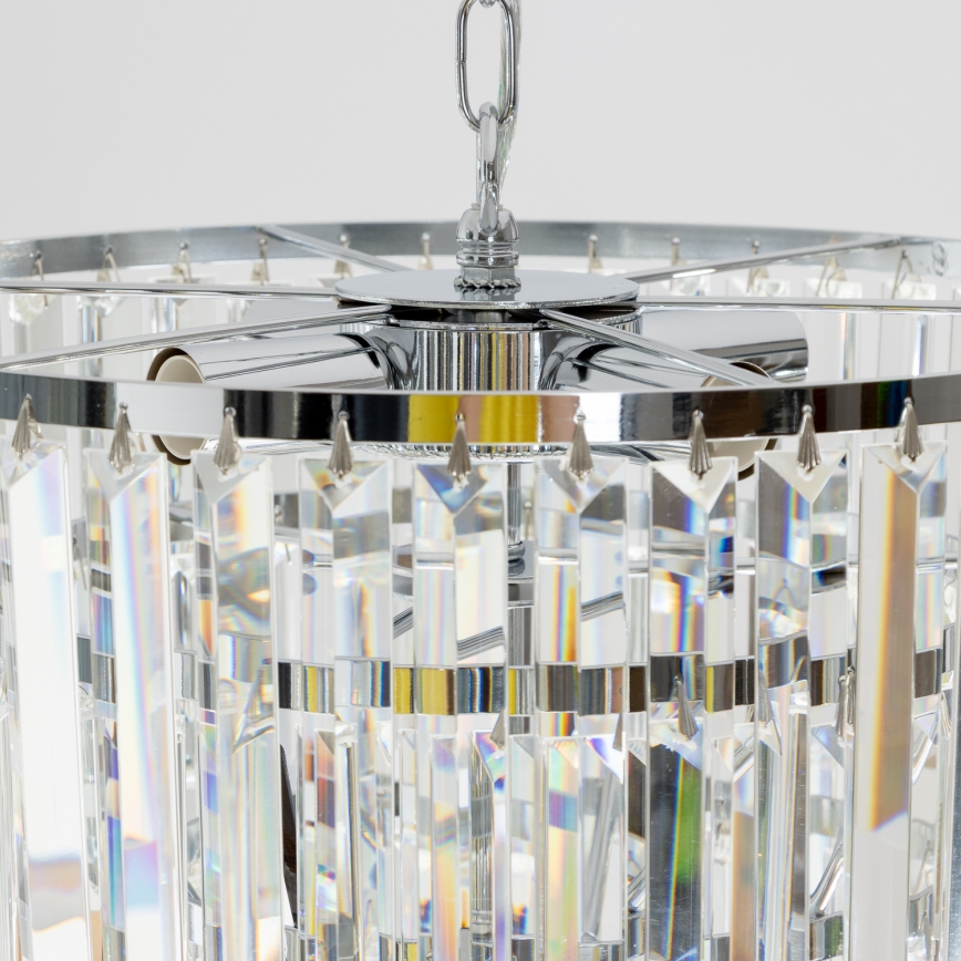 Brilagi - LED Kristalni luster na lancu MOZART 5xE14/40W/230V sjajni krom