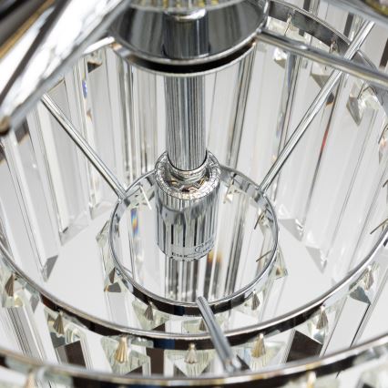 Brilagi - LED Kristalni luster na lancu MOZART 5xE14/40W/230V sjajni krom