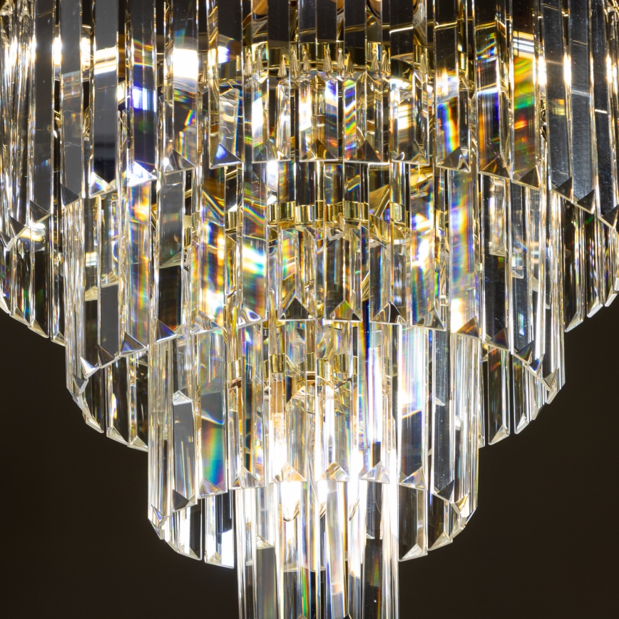 Brilagi - LED Kristalni luster na lancu MOZART 5xE14/40W/230V zlatna
