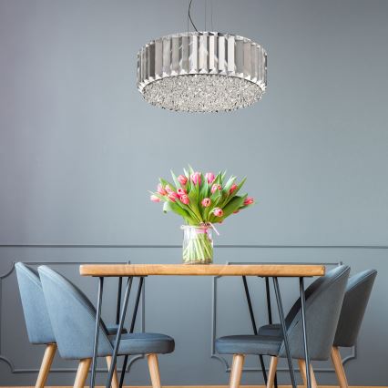 Brilagi - LED Kristalni luster na sajli GLAMOUR 5xG9/42W/230V