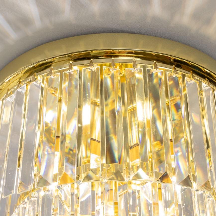 Brilagi - LED kristalna stropna svjetiljka MOZART 5xE14/40W/230V Ø 40 cm zlatna