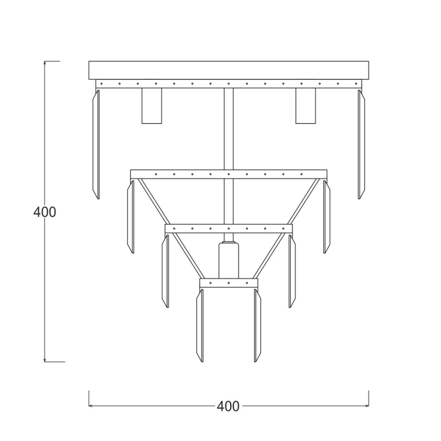 Brilagi - LED kristalna stropna svjetiljka MOZART 5xE14/40W/230V Ø 40 cm zlatna