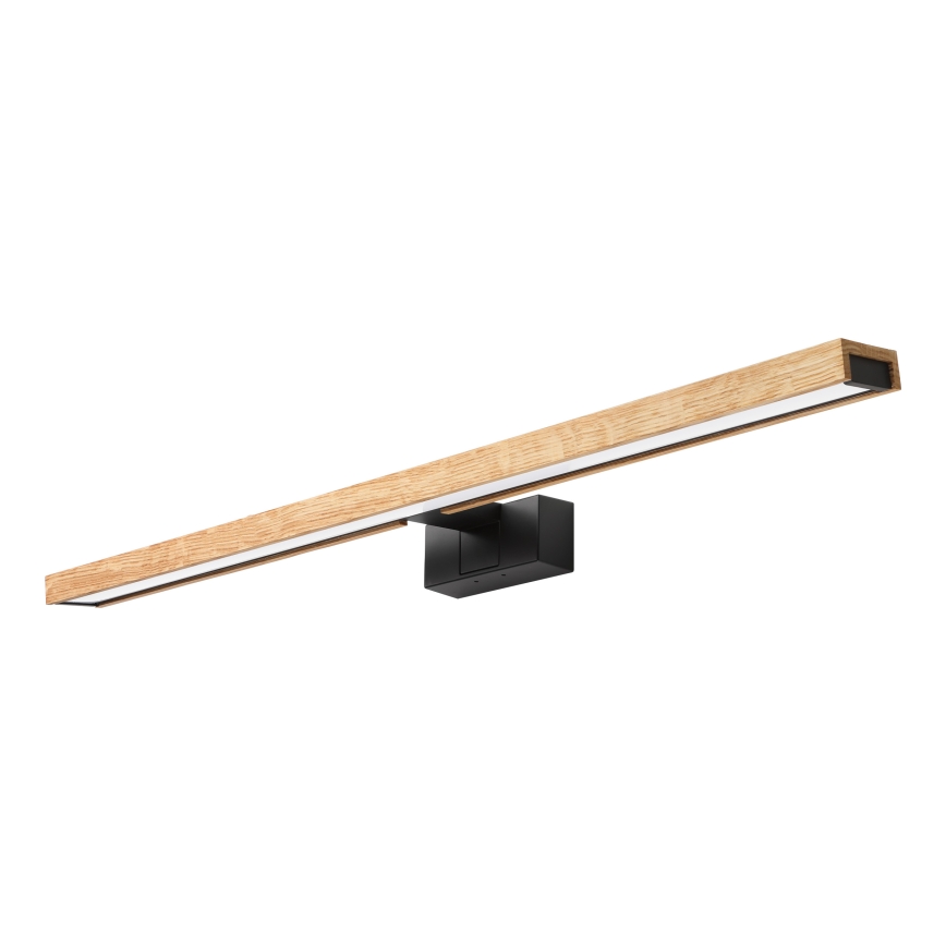 Brilagi - LED kupaonsko osvjetljenje za ogledalo 3 u 1 WOODY MIRROR LED/15W/230V 80 cm IP44 crna/hrast