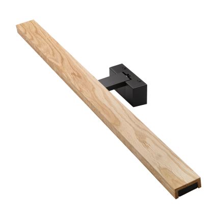 Brilagi - LED kupaonsko osvjetljenje za ogledalo 3 u 1 WOODY MIRROR LED/15W/230V 80 cm IP44 crna/hrast