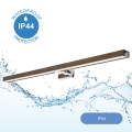 Brilagi - LED kupaonska rasvjeta za ogledalo WOODY MIRROR LED/15W/230V 90 cm IP44 hrast orah/sjajni krom