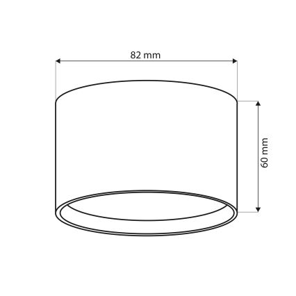 Brilagi - LED Kupaonska spot svjetiljka SMOOTH 1xGX53/15W/230V crna IP65
