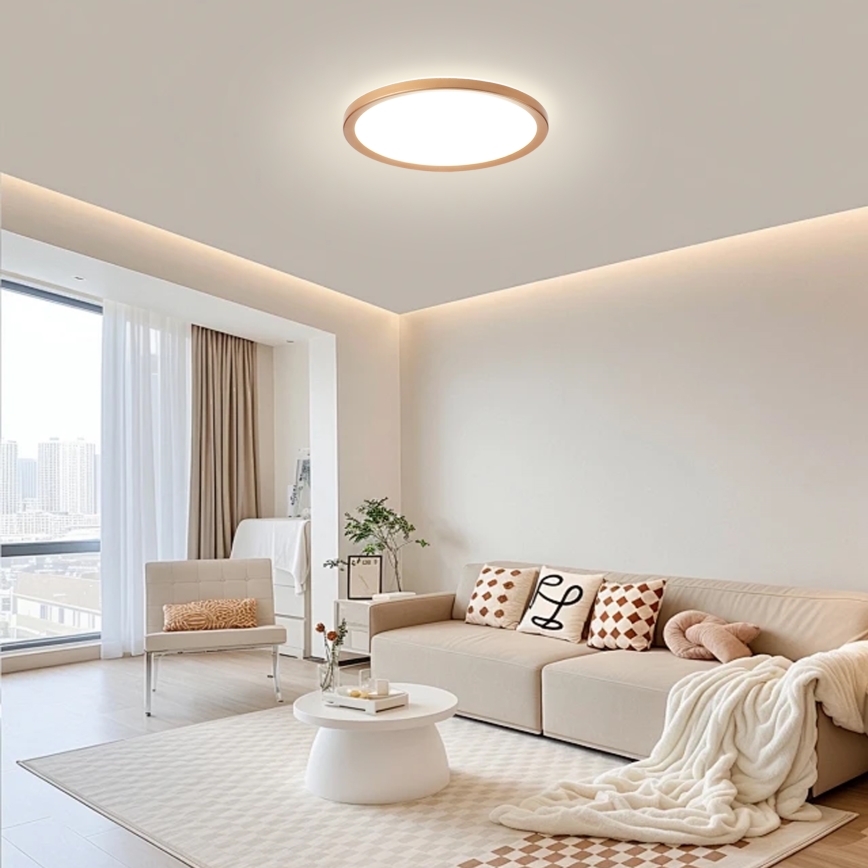 Brilagi - ULTRA SLIM stropno svjetlo za kupaonicu LED/24W/230V, promjer 42 cm, ružičasto-zlatno, IP54