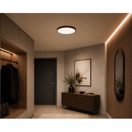 BRILAGI - LED stropno svjetlo za kupaonicu ZENNA LED/18W/230V, promjer 29,5 cm, IP44, antracit