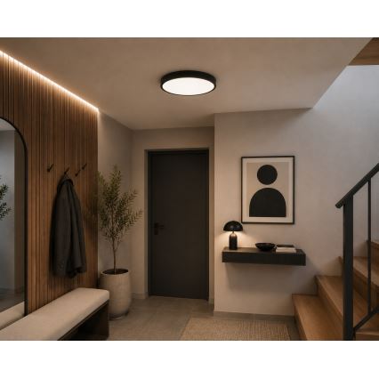 BRILAGI - LED stropno svjetlo za kupaonicu ZENNA LED/24W/230V Ø 35 cm IP44 antracit