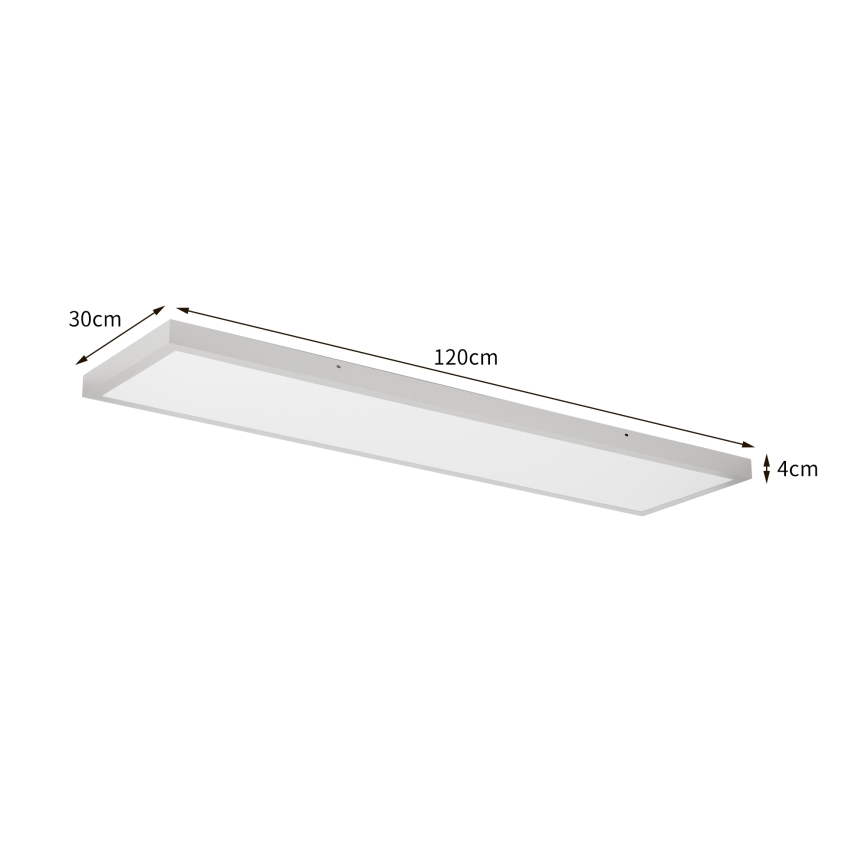 Brilagi - LED stropno svjetlo za kupaonicu FRAME LED/50W/230V 3000/4000/6000K 120x30 cm IP44 srebrno