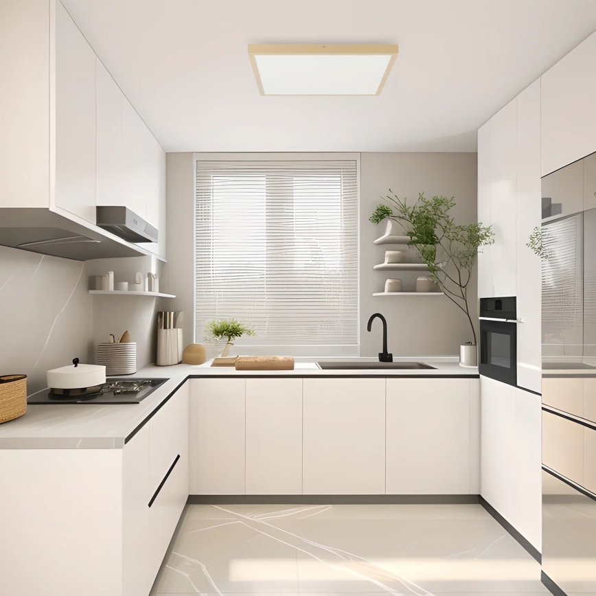Brilagi - LED prigušivo stropno svjetlo za kupaonicu FRAME SMART LED/50W/230V 60x60 cm 3000-6000K IP44 bež + daljinski upravljač