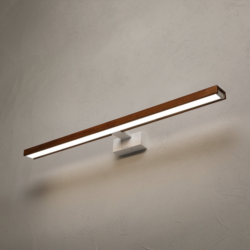 Brilagi - LED osvjetljenje za kupaonsko ogledalo 3u1 WOODY MIRROR LED/15W/230V 80 cm IP44 bijela/hrast-trešnja