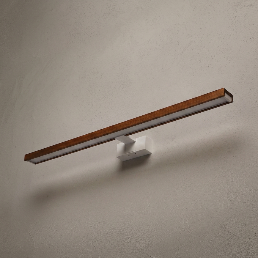 Brilagi - LED osvjetljenje za kupaonsko ogledalo 3u1 WOODY MIRROR LED/15W/230V 80 cm IP44 bijela/hrast-trešnja