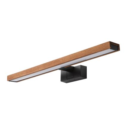 Brilagi - LED kupaonsko osvjetljenje za ogledalo 3u1 WOODY MIRROR LED/12W/230V 60 cm IP44 crna/hrast trešnja
