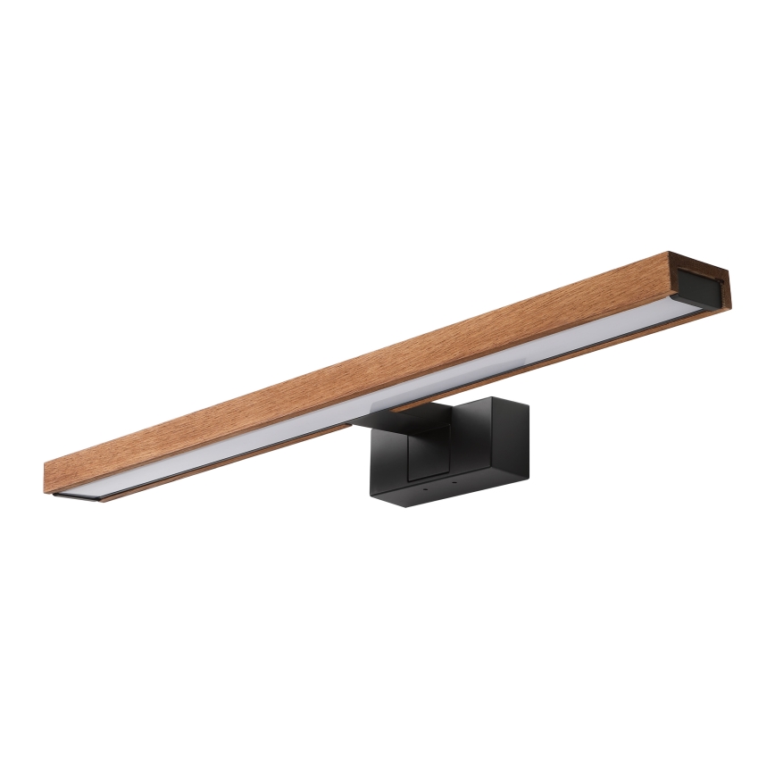 Brilagi - LED kupaonsko osvjetljenje za ogledalo 3u1 WOODY MIRROR LED/12W/230V 60 cm IP44 crna/hrast trešnja