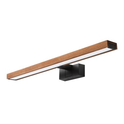 Brilagi - LED kupaonsko osvjetljenje za ogledalo 3u1 WOODY MIRROR LED/12W/230V 60 cm IP44 crna/hrast trešnja