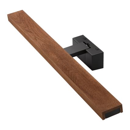 Brilagi - LED kupaonsko osvjetljenje za ogledalo 3u1 WOODY MIRROR LED/12W/230V 60 cm IP44 crna/hrast trešnja