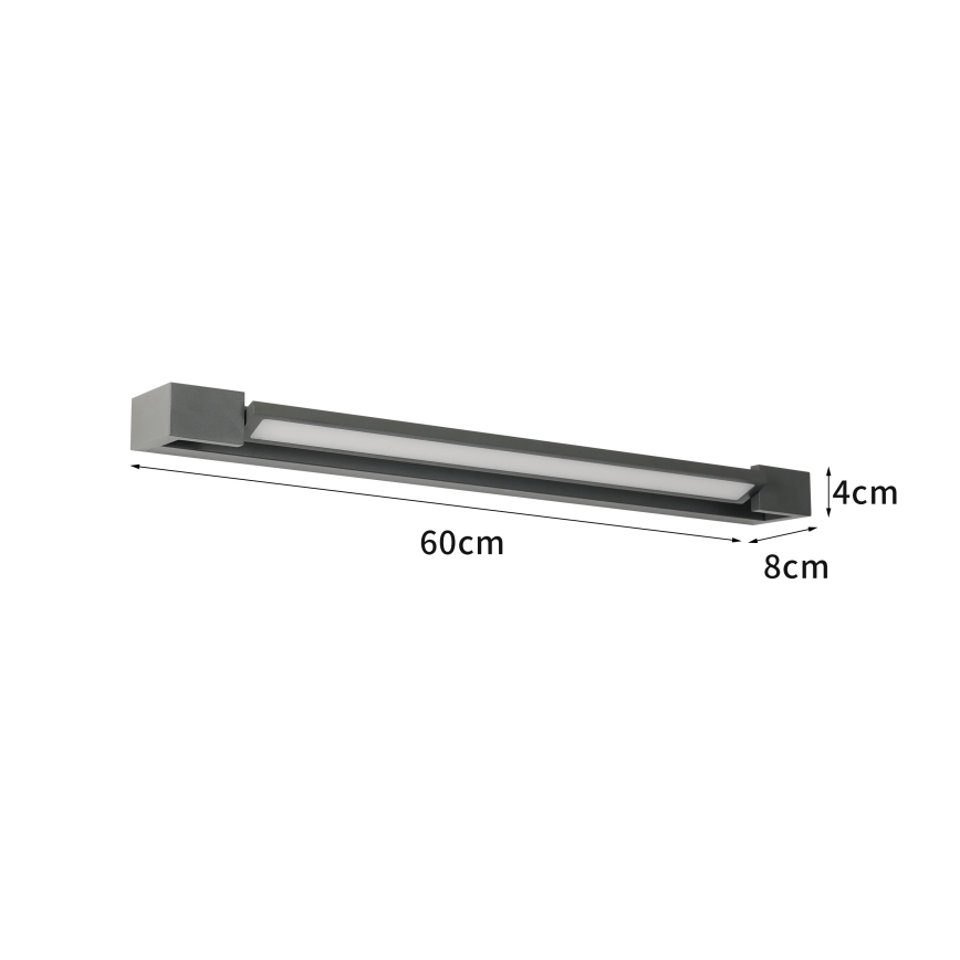 Brilagi - LED kupaonsko osvjetljenje za ogledalo AQUA LINE LED/18W/230V 60 cm IP44 antracit