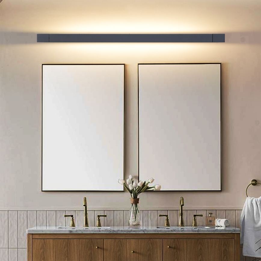 Brilagi - LED rasvjeta za kupaonsko ogledalo AQUA LINE LED/36W/230V 120 cm IP44 crna CRI 90