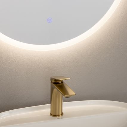 Brilagi - LED ogledalo za kupaonicu BERNATE LED/19W/230V Ø 60 cm srebrno IP44 CRI 90 prigušivo + CCT