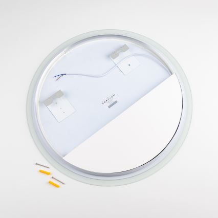 Brilagi - LED ogledalo za kupaonicu BERNATE LED/19W/230V Ø 60 cm srebrno IP44 CRI 90 prigušivo + CCT