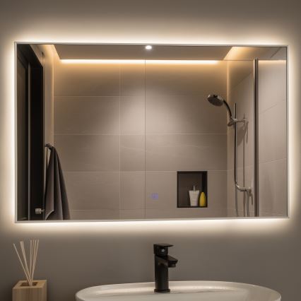Brilagi - LED ogledalo za kupaonicu DESIO LED/30W/230V 60x90 cm srebrno IP44 CRI 90 dimerabilno + CCT