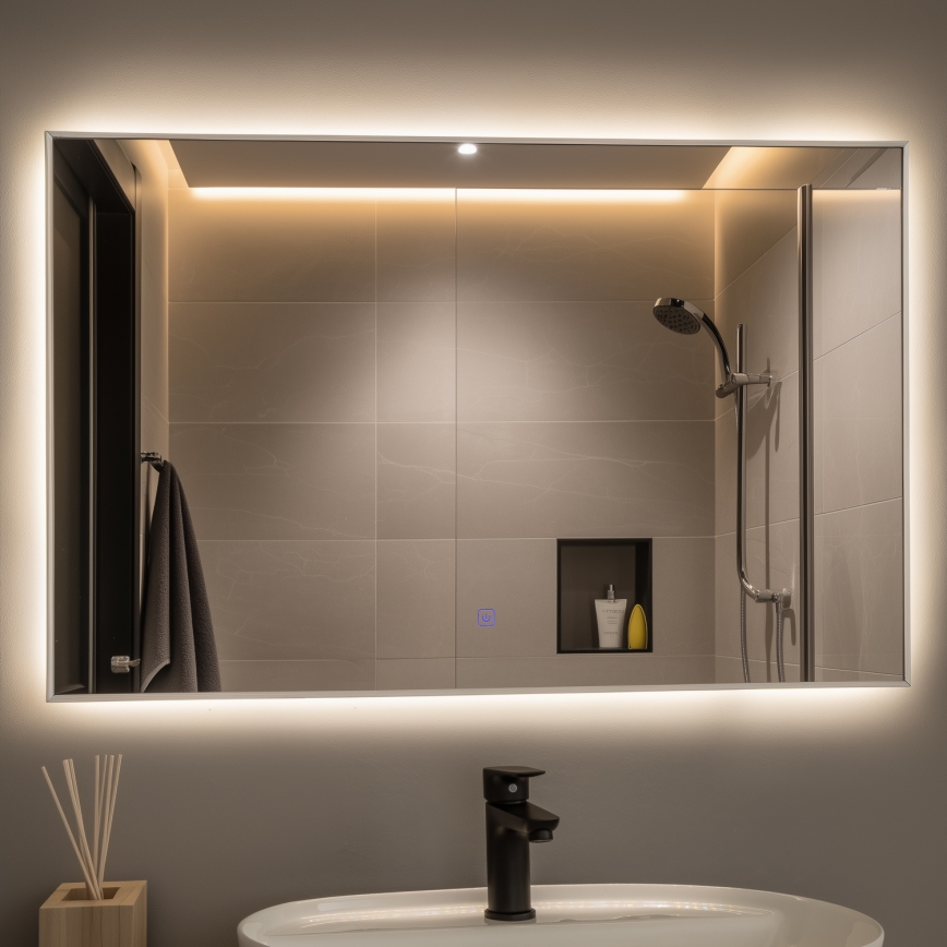 Brilagi - LED ogledalo za kupaonicu DESIO LED/30W/230V 60x90 cm srebrno IP44 CRI 90 dimerabilno + CCT