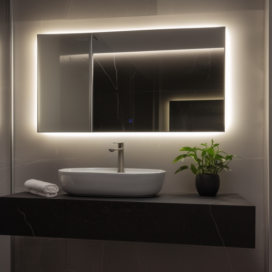 Brilagi - LED kupaonsko ogledalo LUCE LED/36W/230V 60x120 cm IP44 CRI 90 prigušivo + CCT