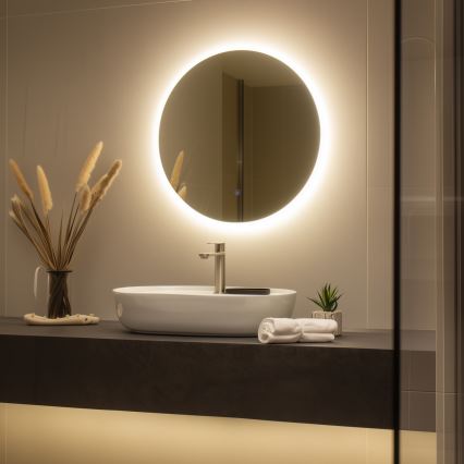Brilagi - LED ogledalo za kupaonicu LUNA LED/19W/230V promjer 60 cm IP44 CRI 90 prigušivo + CCT