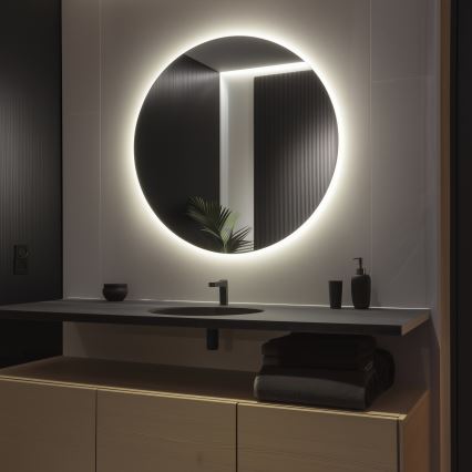 Brilagi - LED kupaonsko ogledalo LUNA LED/32W/230V promjer 100 cm IP44 CRI 90 prigušivo +CCT