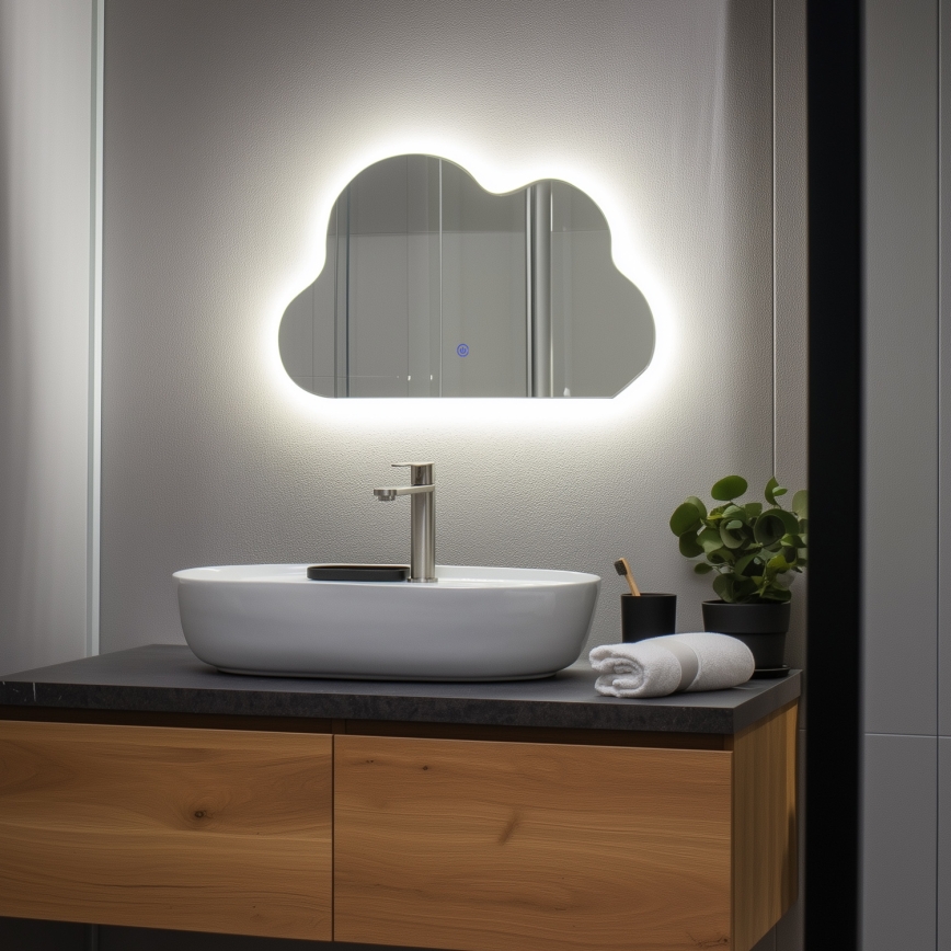 Brilagi - LED kupaonsko ogledalo NUVOLA LED/19W/230V 37x60 cm IP44 CRI 90 prigušivo + CCT