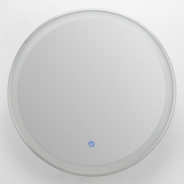 Brilagi - LED kupaonsko ogledalo s grijanjem i prigušivim pozadinskim osvjetljenjem ALU PRO LED/18W/230V, Ø 60 cm, 3000/4000/6500K, IP44, matirani krom