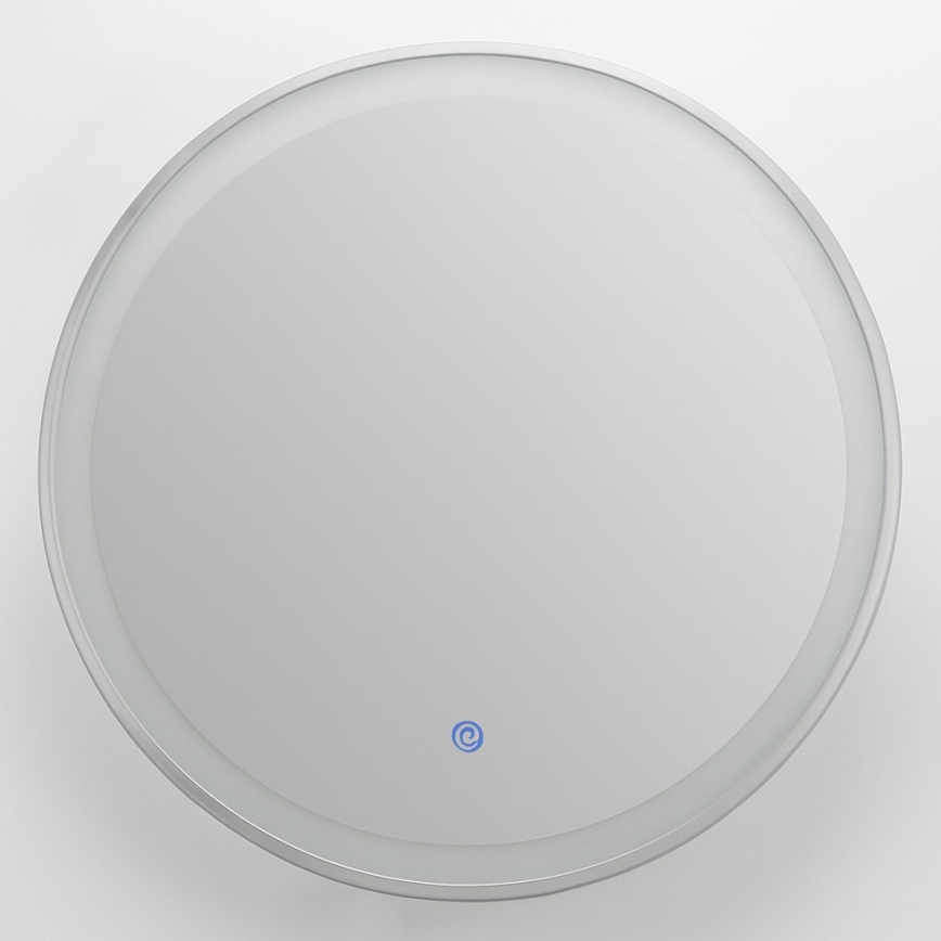 Brilagi - LED kupaonsko ogledalo s grijanjem i prigušivim pozadinskim osvjetljenjem ALU PRO LED/18W/230V, Ø 60 cm, 3000/4000/6500K, IP44, matirani krom