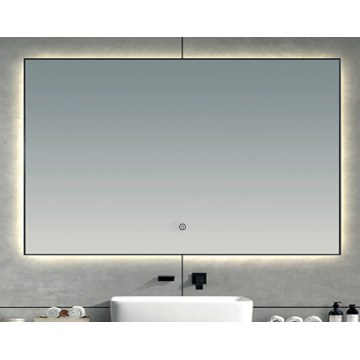 Brilagi - LED kupaonsko ogledalo SUELLO LED/30W/230V 60x90 cm crno IP44 CRI 90 prigušivo + CCT