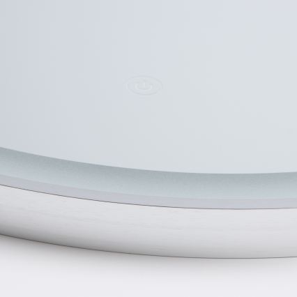 Brilagi - LED kupaonsko ogledalo TORINO LED/19W/230V Ø 60 cm srebrno IP44 CRI 90 prigušivo + CCT