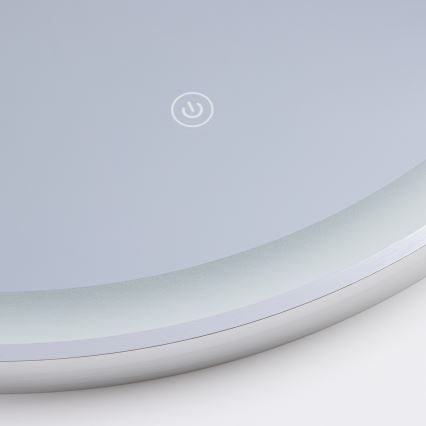 Brilagi - LED kupaonsko ogledalo TORINO LED/19W/230V Ø 60 cm srebrno IP44 CRI 90 prigušivo + CCT