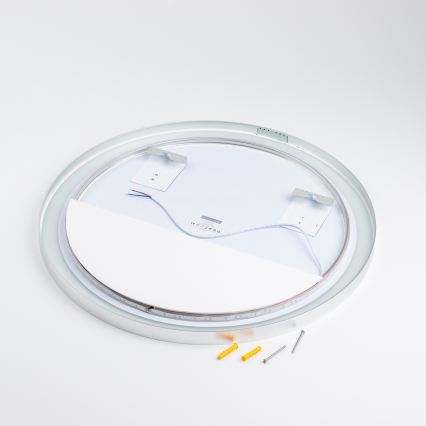 Brilagi - LED kupaonsko ogledalo TORINO LED/19W/230V Ø 60 cm srebrno IP44 CRI 90 prigušivo + CCT