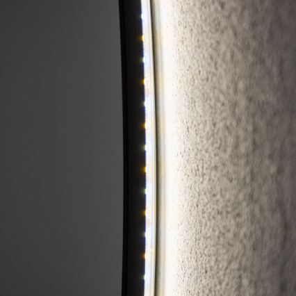 Brilagi - LED kupaonsko ogledalo VENA BLACK LED/26W/230V pr. 80 cm IP44 CRI 90 prigušivo + CCT