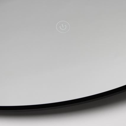 Brilagi - LED kupaonsko ogledalo VENA BLACK LED/26W/230V pr. 80 cm IP44 CRI 90 prigušivo + CCT