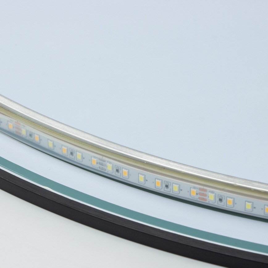 Brilagi - LED kupaonsko ogledalo VENA BLACK LED/26W/230V pr. 80 cm IP44 CRI 90 prigušivo + CCT