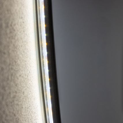 Brilagi - LED Kupaonsko ogledalo VENA BLACK LED/32W/230V Ø 100 cm IP44 CRI 90 prigušivo + CCT