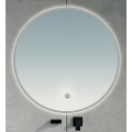 BRILAGI - LED Kupaonsko ogledalo VENA SILVER LED/26W/230V pr. 80 cm IP44 CRI 90 prigušivo + CCT
