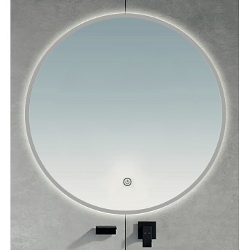 BRILAGI - LED Kupaonsko ogledalo VENA SILVER LED/26W/230V pr. 80 cm IP44 CRI 90 prigušivo + CCT