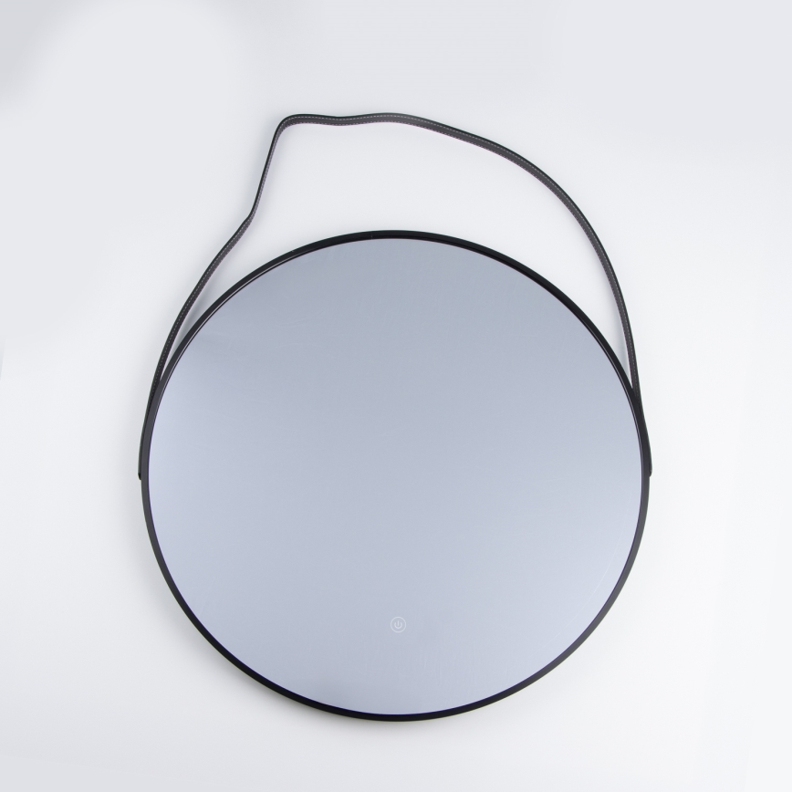 Brilagi - LED ogledalo za kupaonicu VERESE LED/19W/230V Ø 60 cm crna IP44 CRI 90 s mogućnošću prigušivanja + CCT