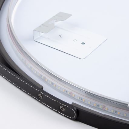 Brilagi - LED ogledalo za kupaonicu VERESE LED/19W/230V Ø 60 cm crna IP44 CRI 90 s mogućnošću prigušivanja + CCT