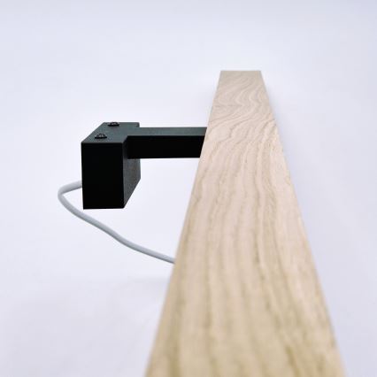 Brilagi - LED kupaonska rasvjeta za ogledalo WOODY MIRROR LED/15W/230V 90 cm IP44 hrast/crna