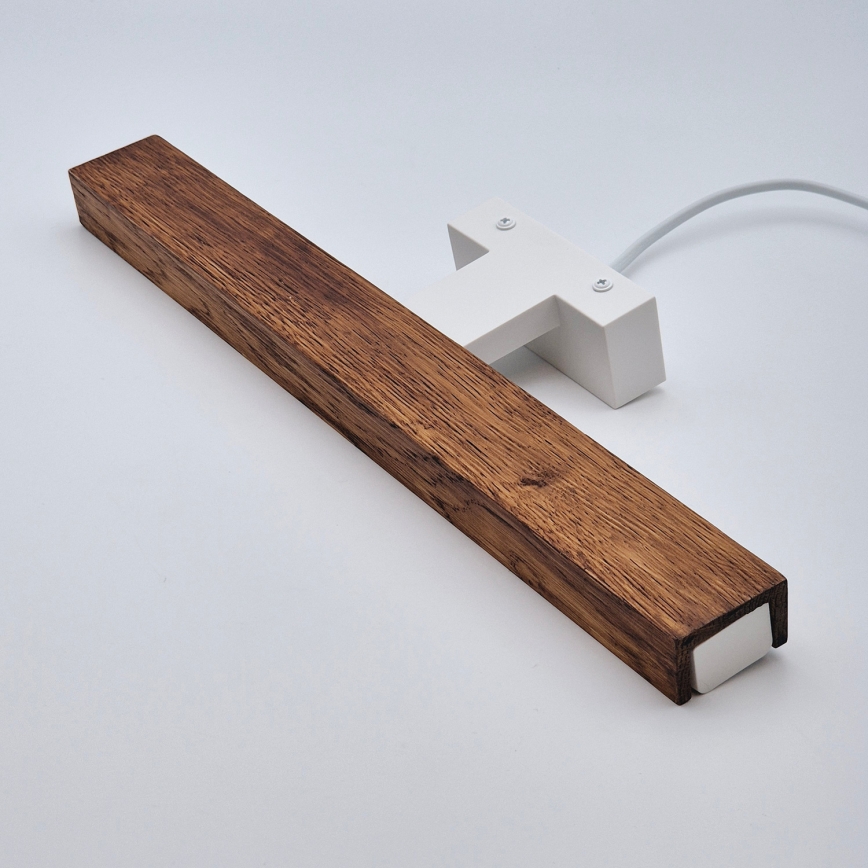 Brilagi - LED kupaonska rasvjeta za ogledalo WOODY MIRROR LED/8W/230V 40 cm IP44 hrast trešnja/bijela