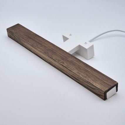 Brilagi - LED kupaonska rasvjeta za ogledalo WOODY MIRROR LED/8W/230V 40 cm IP44 hrast orah/bijela