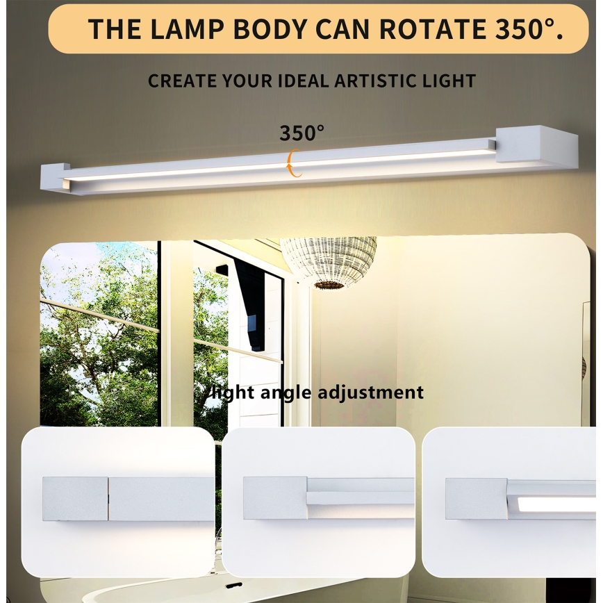 Brilagi - LED kupaonsko osvjetljenje za ogledalo AQUA LINE LED/24W/230V 90 cm IP44 matirani krom CRI 90